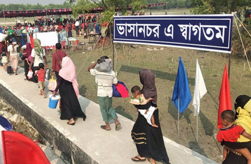 ভাসানচরে পৌঁছেছে ১৬৪২ রোহিঙ্গা