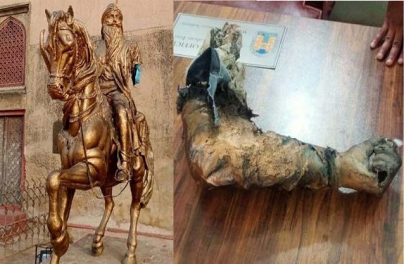 পাকিস্তানে মহারাজা রণজিৎ সিংয়ের ভাস্কর্য ভাঙচুর