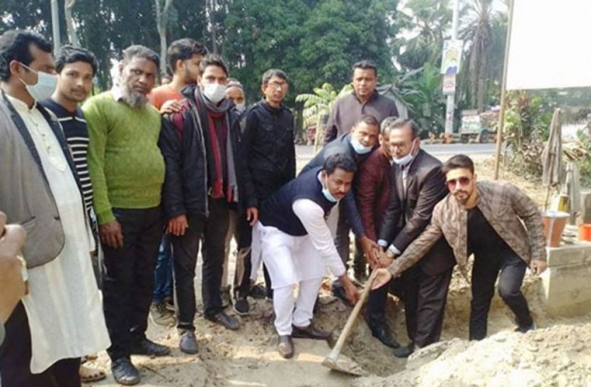বোয়ালমারীতে বঙ্গবন্ধু পাঠাগার এর ভিত্তিপ্রস্তর স্থাপন