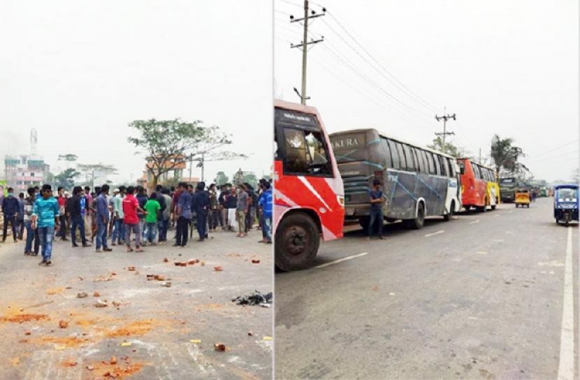 বরিশাল থেকে ২১ রুটে বাস চলাচল বন্ধ