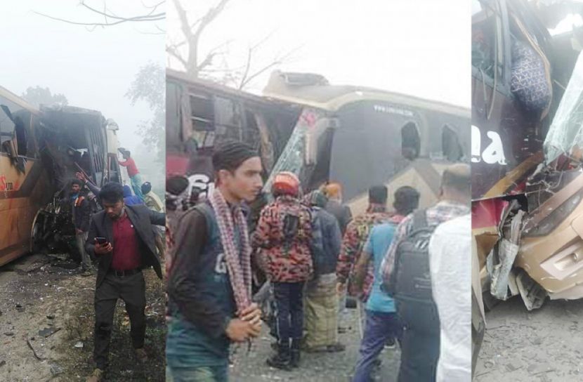 সিলেটে দুই বাসের সংঘর্ষে ৮ জন নিহত