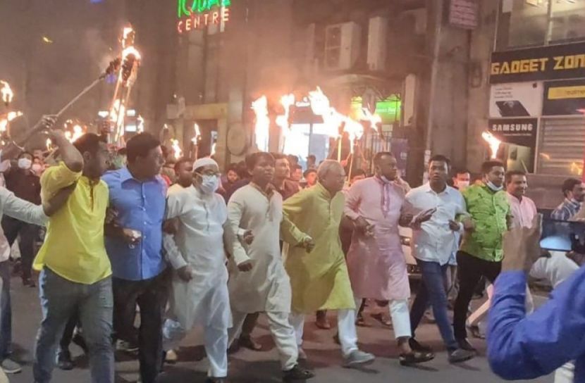 পুলিশের ধাওয়ায় বিএনপির মশাল মিছিল পণ্ড