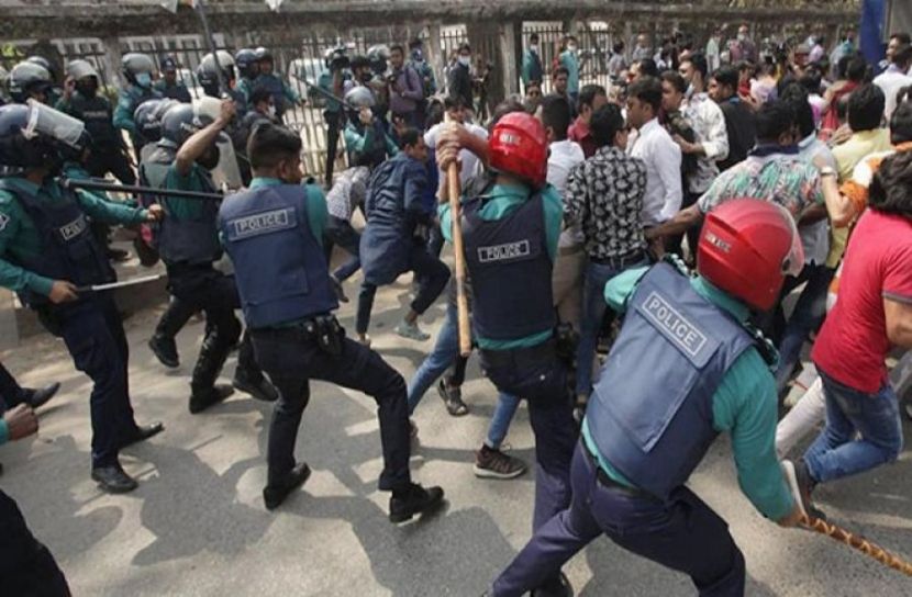 পুলিশ-ছাত্রদল সংঘর্ষ : ২৫০ জনের বিরুদ্ধে মামলা