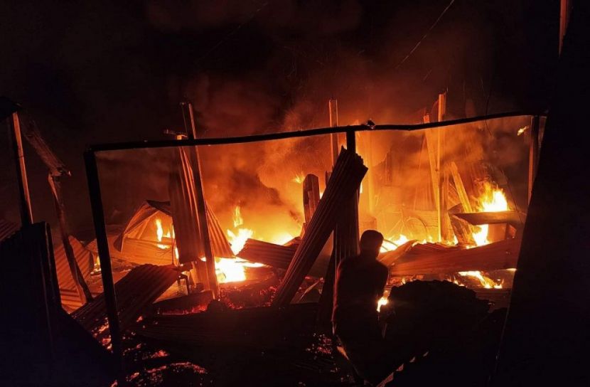 শ্রীপুরে অগ্নিকাণ্ডে ৫০ লাখ টাকার ক্ষতি