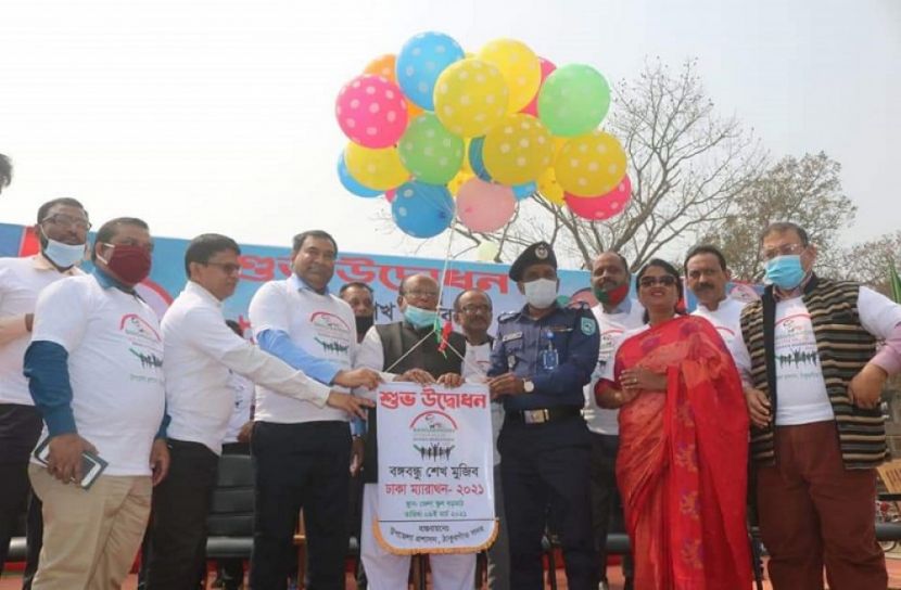 ঠাকুরগাঁও‌য়ে মুজিববর্ষ উপলক্ষ্যে ঢাকা ম্যারাথন
