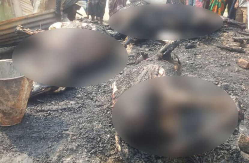 সরাইলে বসতঘরে অগ্নিকাণ্ডে ৩ গরু দগ্ধ