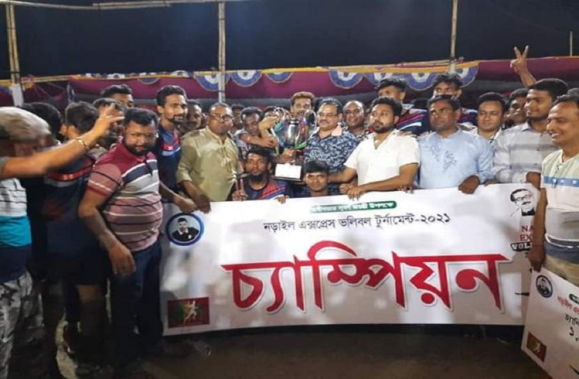 নড়াইলে ভলিবল প্রতিযোগিতায় কালিয়া টাইগার্স বিজয়ী