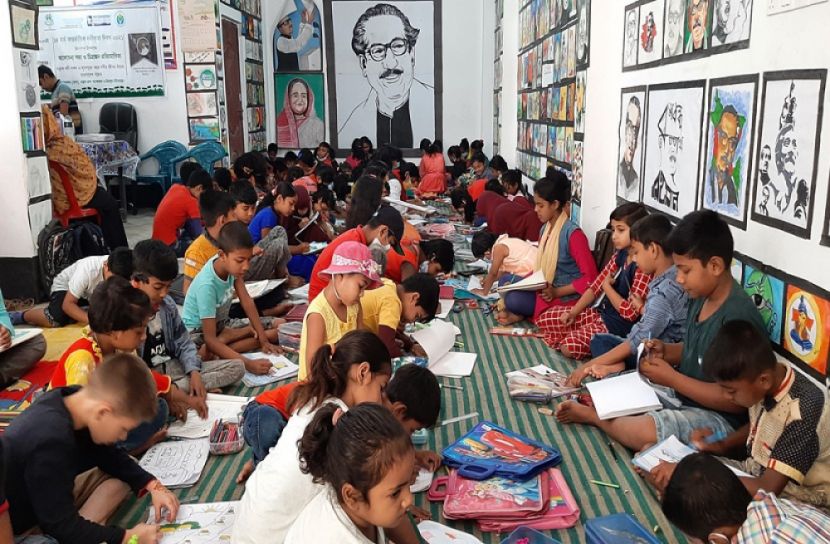 আন্তর্জাতিক নদীকৃত্য দিবস পালনে  চিত্রাংকন প্রতিযোগিতা ও পুরস্কার বিতরণ