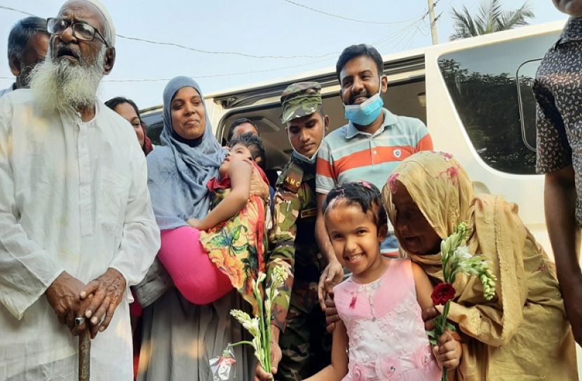 রাবেয়া-রোকেয়াদের গ্রামে আনন্দের বন্যা