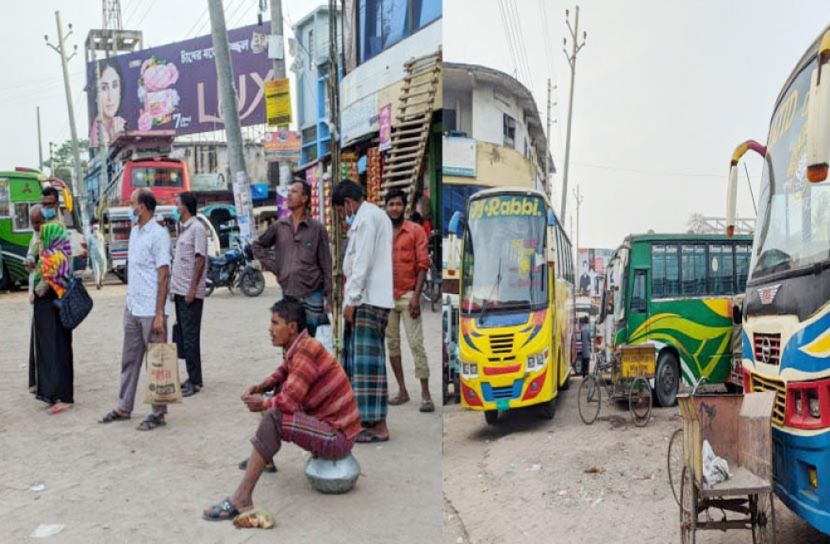 যশোর-চুয়াডাঙ্গা ও কালীগঞ্জ রুটে বাস চলাচল বন্ধ, দুর্ভোগে যাত্রীরা