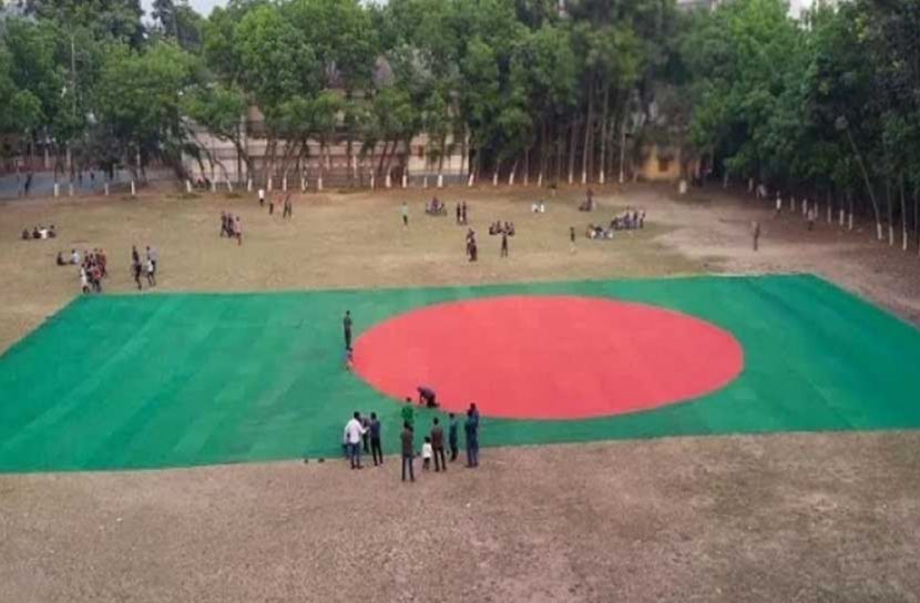 স্বাধীনতা দিবসে প্রদর্শিত হবে সবচেয়ে বড় জাতীয় পতাকা