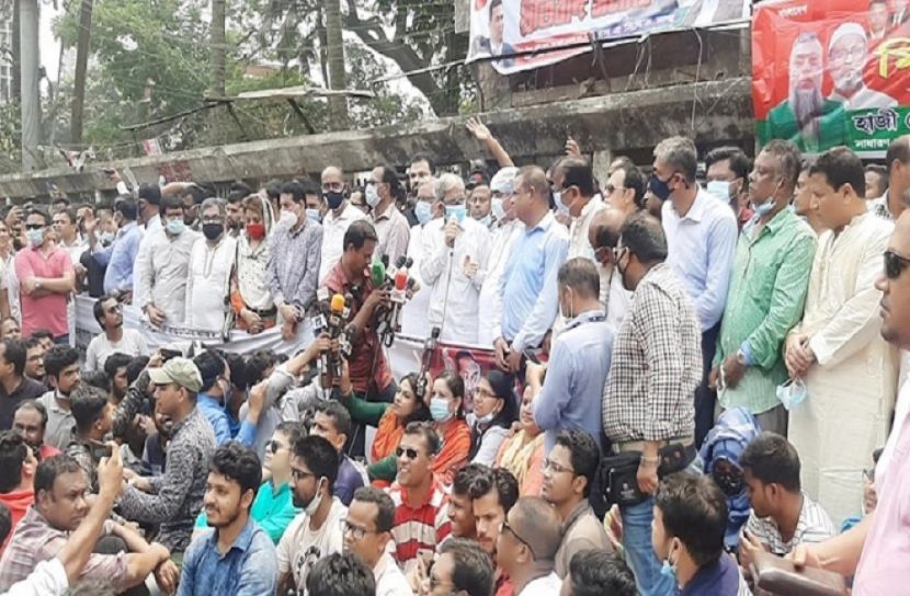 ‘দানব সরকারকে সরিয়ে জনগণের সরকার প্রতিষ্ঠিত করতে হবে’
