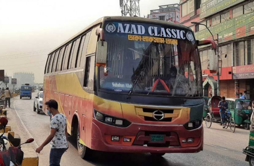 ঢাকায় ঢুকছে বাইরের বাস