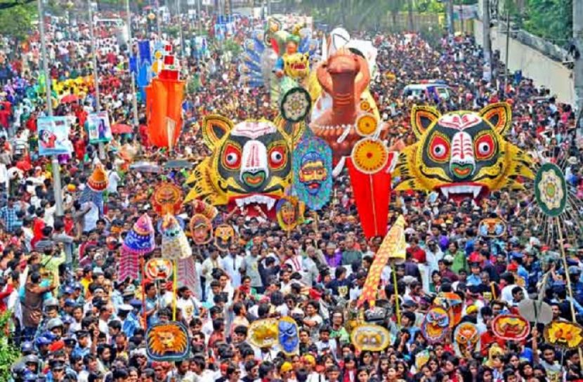 অনলাইনে প্রচার হবে মঙ্গল শোভাযাত্রা