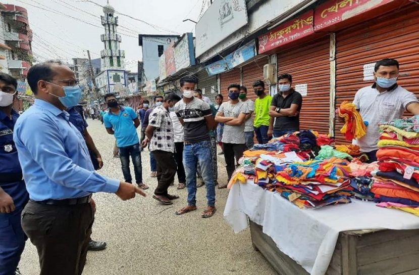 লকডাউন: ঠাকুরগাঁওয়ে ১৮ জনকে জরিমানা 