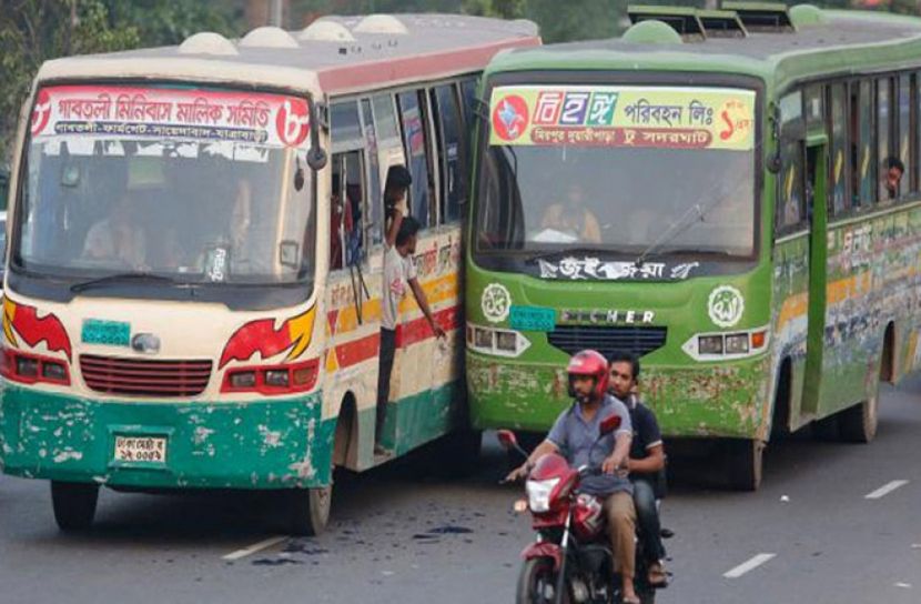 রাস্তায় গণপরিবহন, পুরনো চেহারায় রাজধানী  