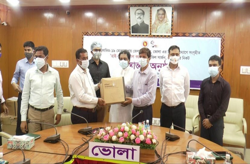 হাই ফ্লো ন্যাজাল ক্যানুলা পেলো ভোলা সদর হাসপাতাল