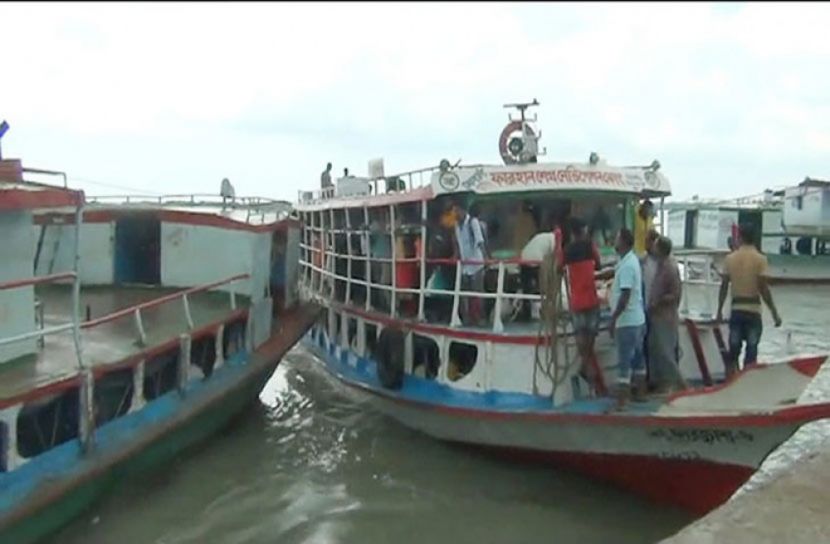 বাংলাবাজার-শিমুলিয়া রুটে লঞ্চ চলাচল শুরু