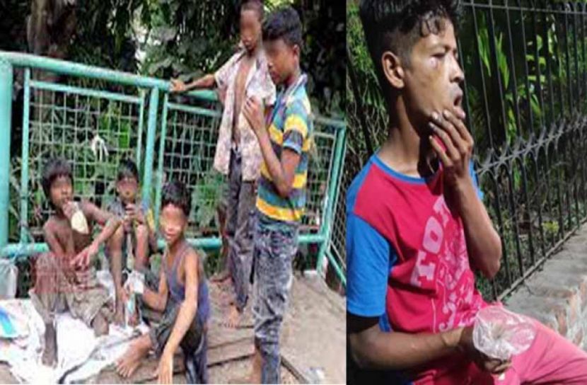 চট্টগ্রামে ড্যান্ডিতে ডুবে আছে পথশিশুরা!