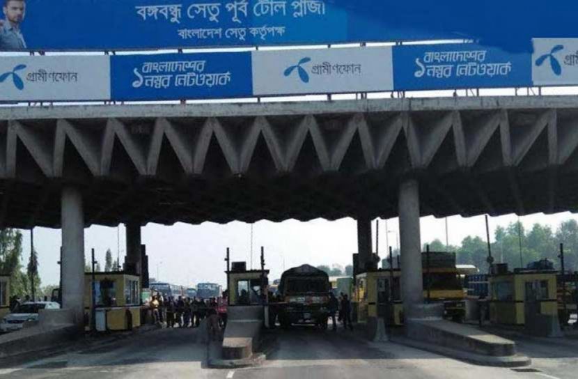 বঙ্গবন্ধু সেতুর ওজন স্টেশন বিকল, যান চলাচল বন্ধ