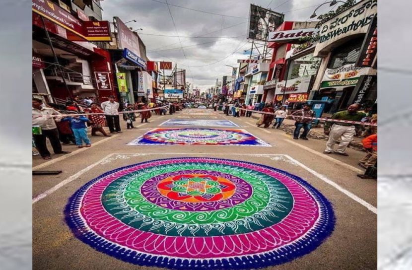 ৫০০০ বছরের ঐতিহ্য  রঙ্গোলি 