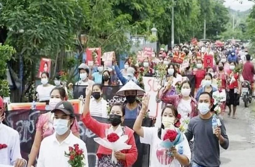 সু চির জন্মদিনে মুক্তির দাবি সমর্থকদের