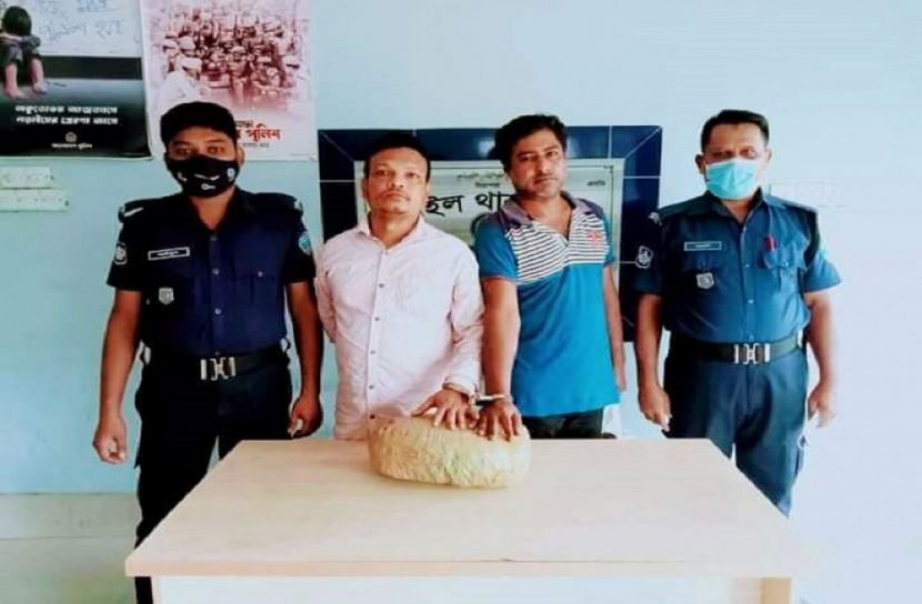 সরাইলে গাঁজাসহ গ্রেফতার ২