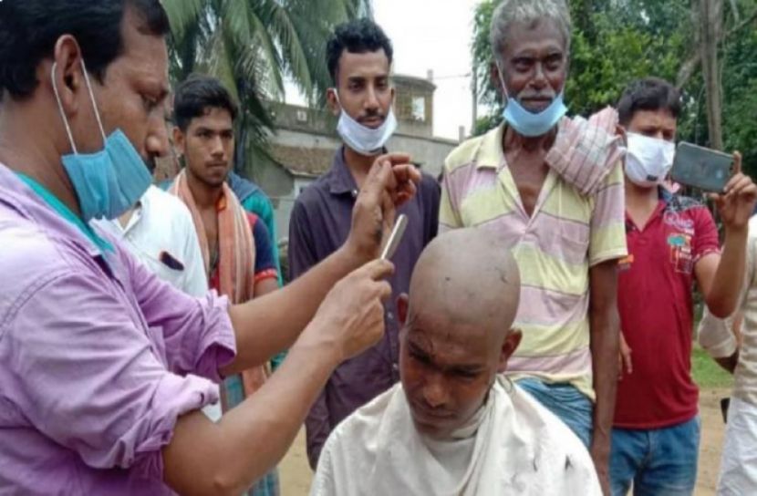 মাথা ন্যাড়া করে ফিরলেন তৃণমূলে