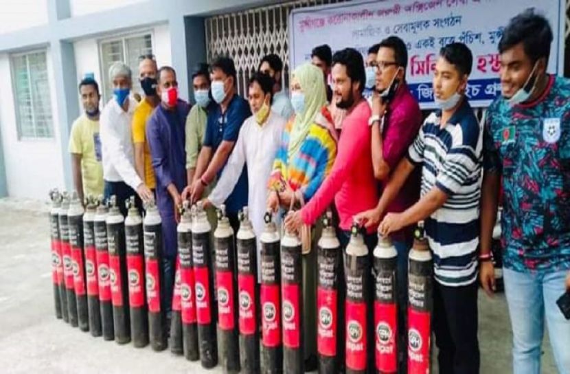  ৫০ অক্সিজেন সিলিন্ডার হস্তান্তর 