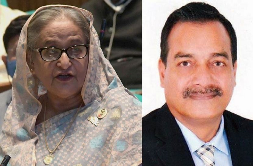 প্রধানমন্ত্রী শেখ হাসিনা এবং এমপি হারুনুর রশিদ