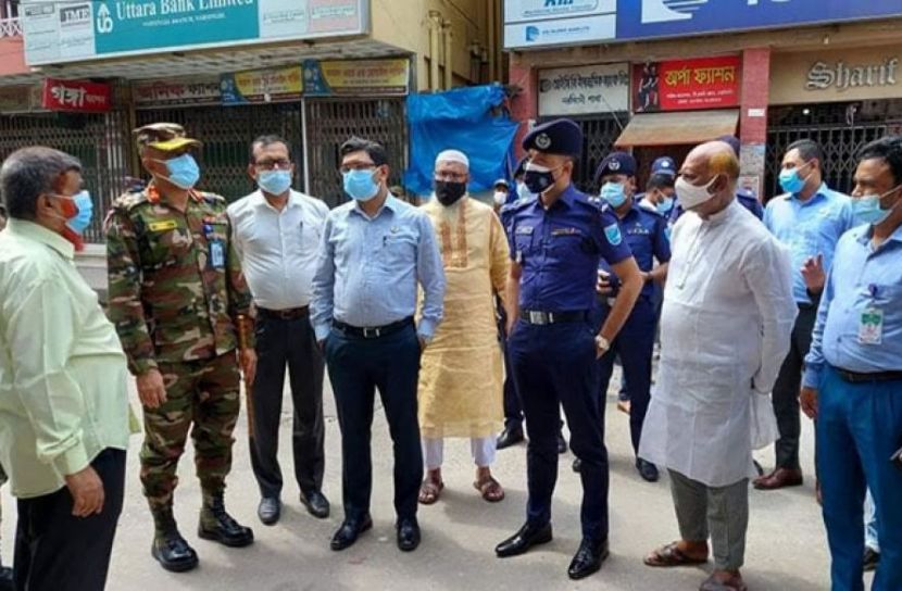 লকডাউন পরিদর্শনে সেনাবহিনী
