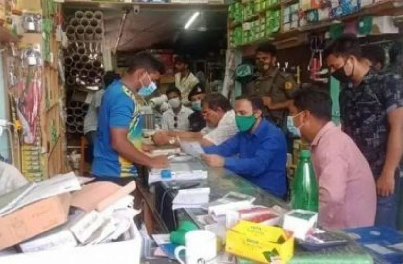 শায়েস্তাগঞ্জে ১০ ব্যবসায়ীকে জরিমানা