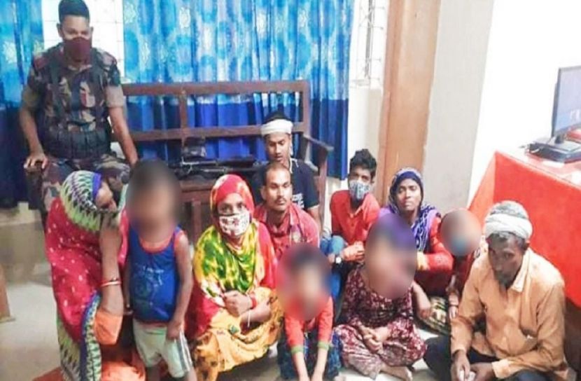 কুড়িগ্রামে অবৈধ প্রবেশের দায়ে আটক ১২
