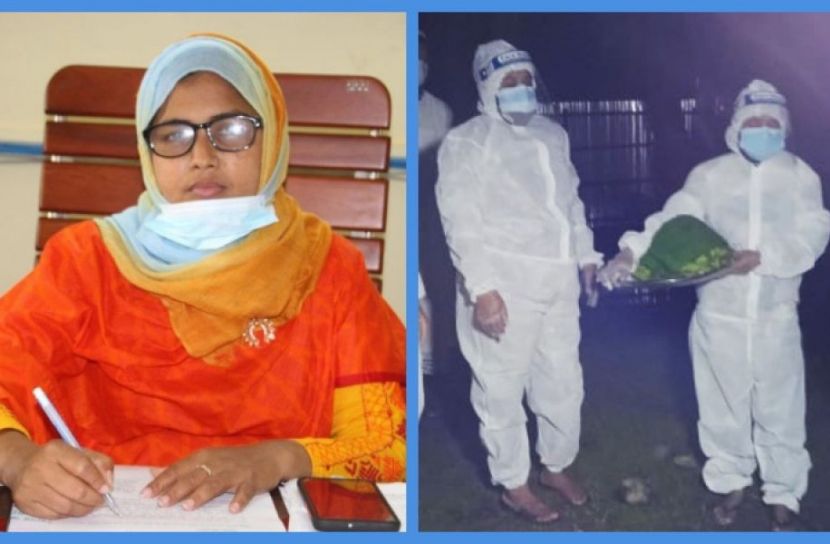 করোনা নারীর লাশ গোসল করালেন ইউএনও