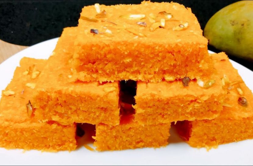 ৫ মিনিটেই তৈরি করুন ম্যাংগো বরফি