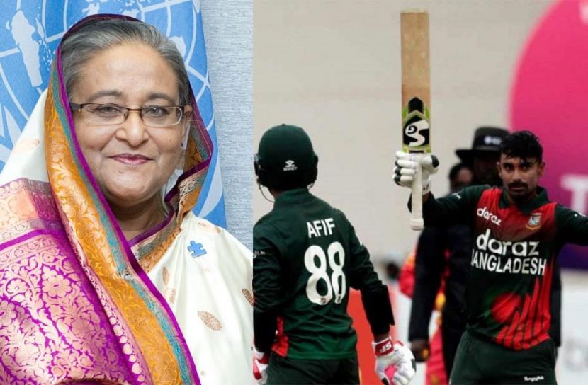 জাতীয় ক্রিকেট দলকে অভিনন্দন প্রধানমন্ত্রীর