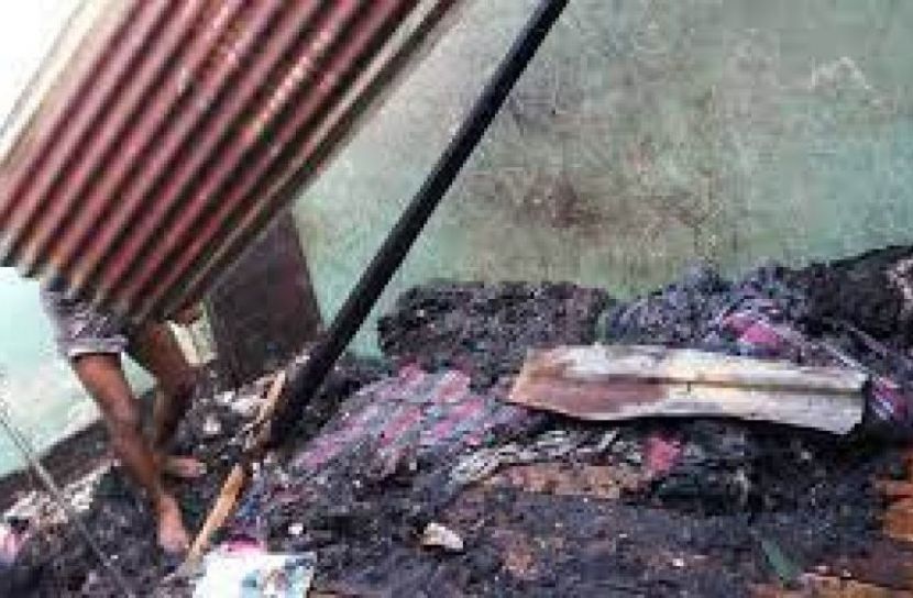 গাজীপুরে  আগুনে ৪১ বসতঘর পুড়লো 