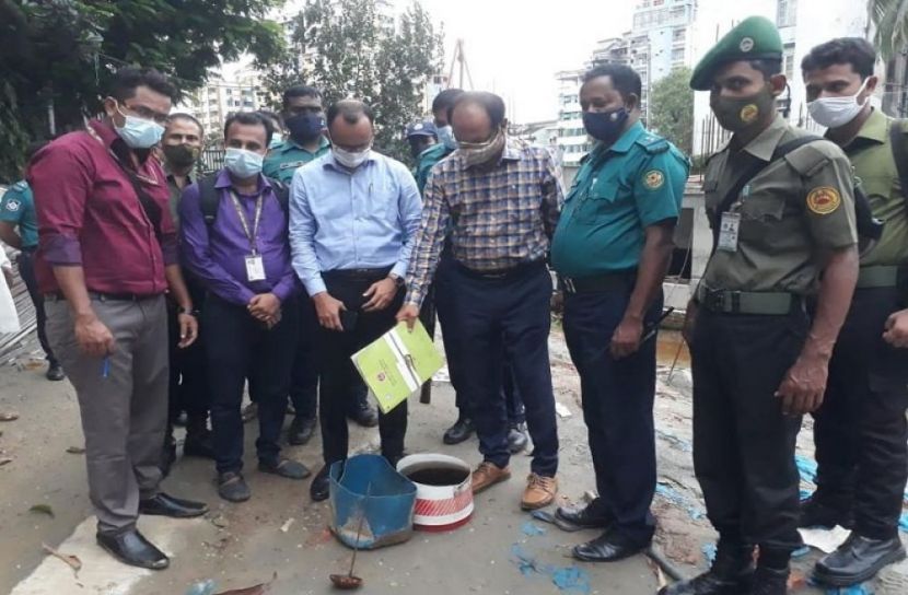 এডিসের লার্ভা, ২৫ ভবনে জরিমানা