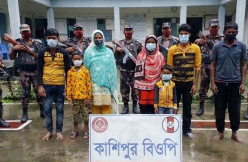 কুড়িগ্রাম সীমান্ত থেকে ৭ অনুপ্রবেশ কারি আটক