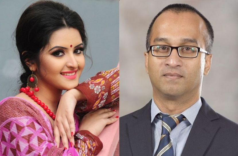 চিত্রনায়িকা পরীমনি এবং সিটি ব্যাংকের এমডি মাসরুর আরেফিন