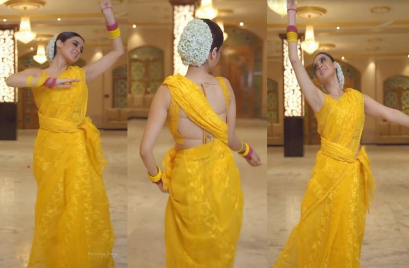 পিঠখোলা ব্লাউজ পরে বিপাকে দর্শনা