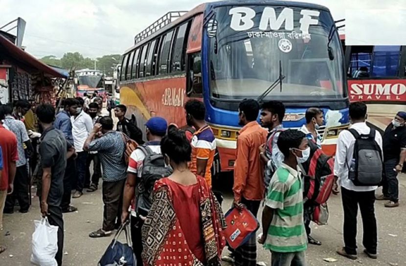 বরিশাল থেকে বাস চলাচল শুরু