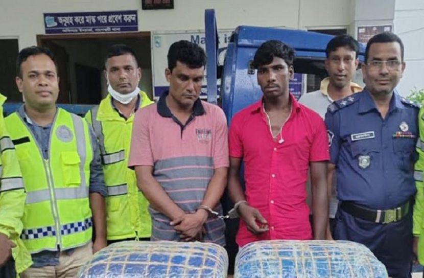 কুড়িগ্রামে ২০ কেজি গাঁজাসহ আটক ২