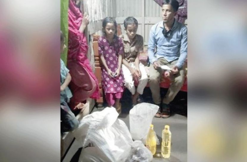 গ্রেফতারের পর খাদ্য সহায়তা দিলো পুলিশ