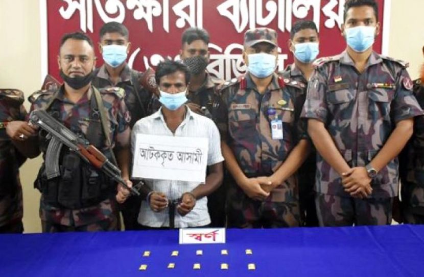 ১০০ ভরি স্বর্ণসহ চোরাকারবারি আটক