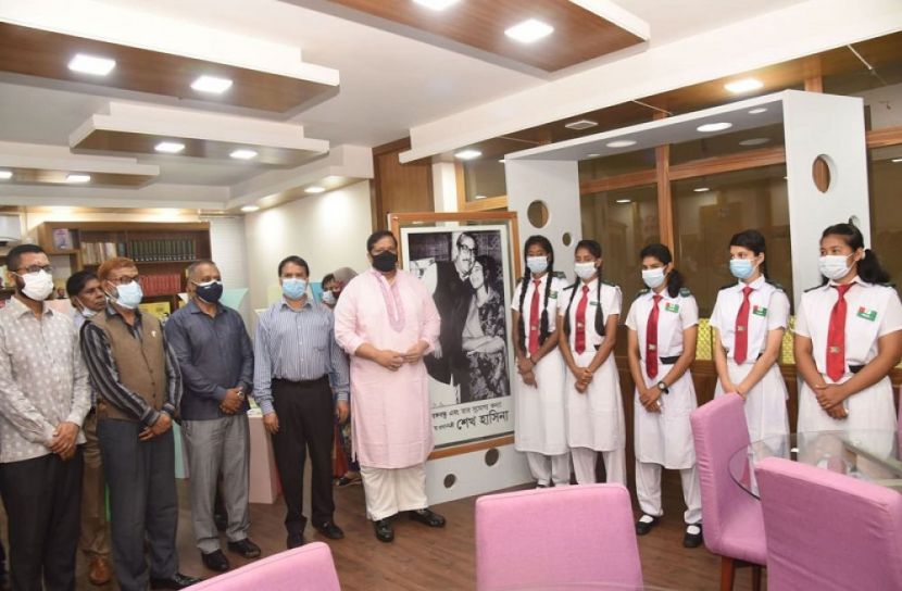 বিকেএসপিতে বঙ্গবন্ধু কর্নার ও ল্যাঙ্গুয়েজ ল্যাবের উদ্বোধন