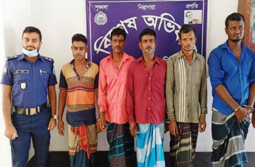 মধুখালীতে হত্যায় জড়িত ৬ আসামি কারাগারে