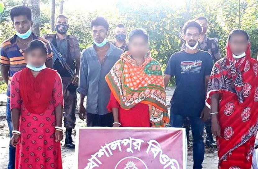 অবৈধভাবে ভারতে যাওয়ার চেষ্টা, গ্রেফতার ৭