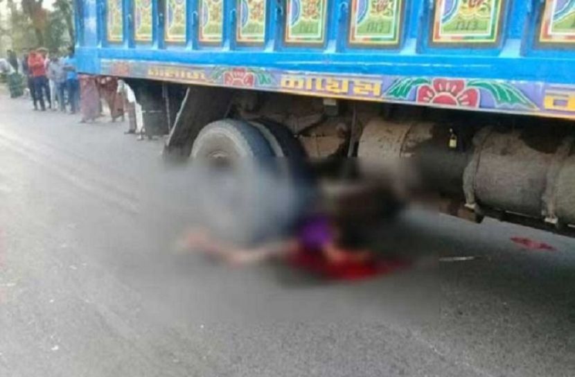 চুয়াডাঙ্গায় ট্রাকের চাকায় পিষ্ট হেলপার