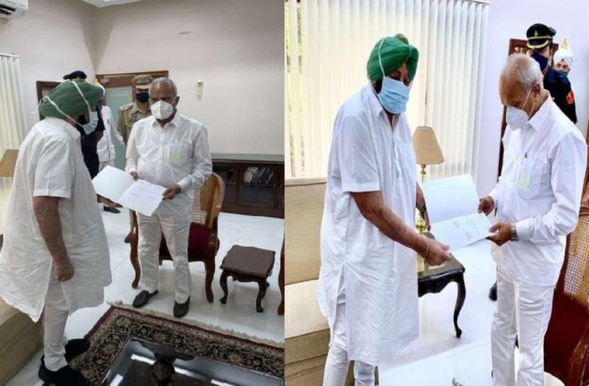 পাঞ্জাবের মুখ্যমন্ত্রী ক্যাপ্টেন অমরেন্দ্র সিং